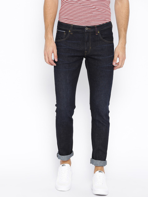 

Lee Men Navy Blue Bruce Fit Mid-Rise Clean Look Stretchable Jeans