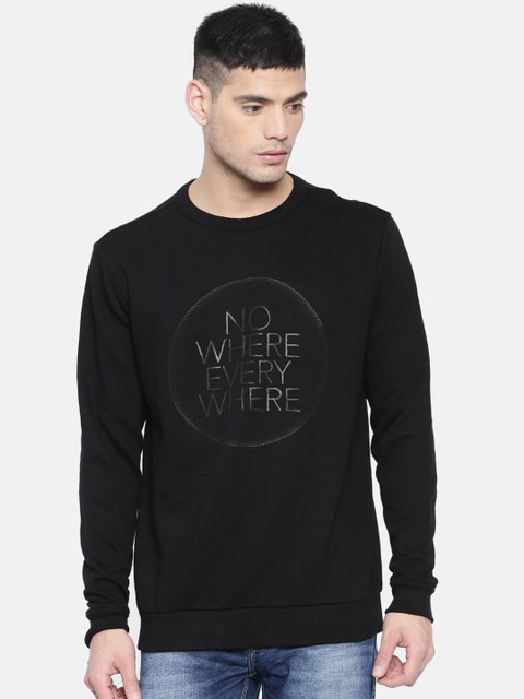

Lee Men Black Printed Sweatshirt