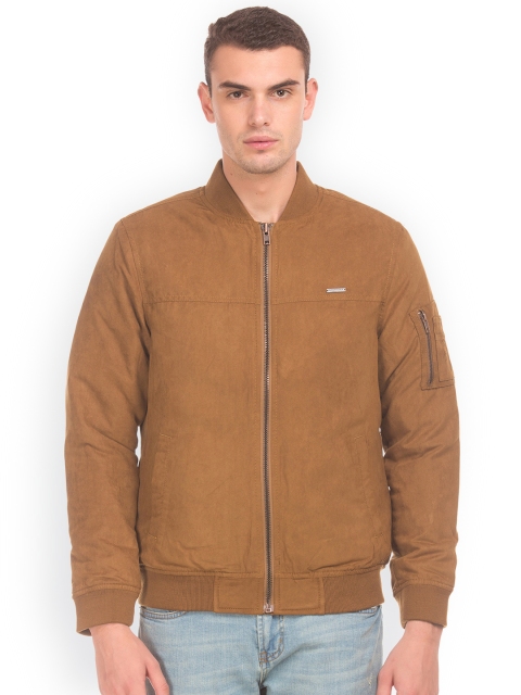 

Aeropostale Men Brown Solid Bomber