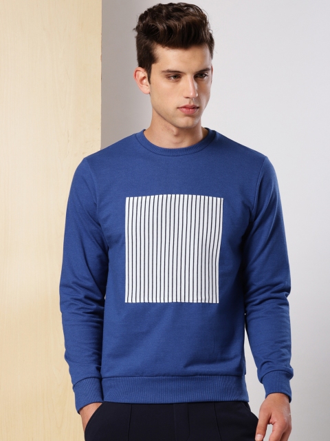 

INVICTUS Men Blue Printed Sweatshirt