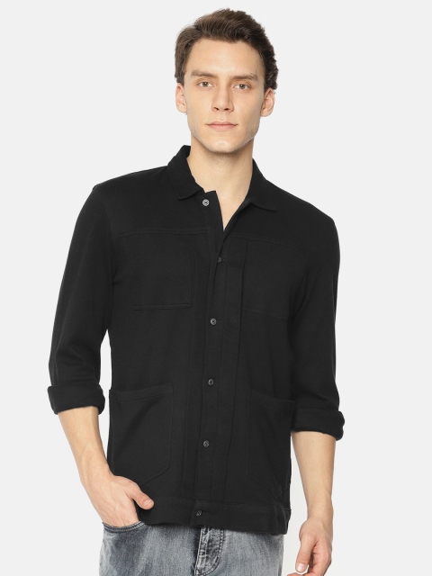 

SKULT by Shahid Kapoor Men Black Regular Fit Solid Casual Shirt