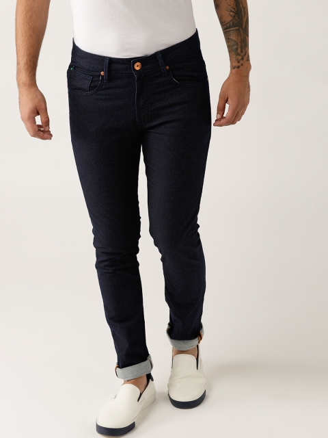 

United Colors of Benetton Men Blue Skinny Fit Mid-Rise Clean Look Stretchable Jeans