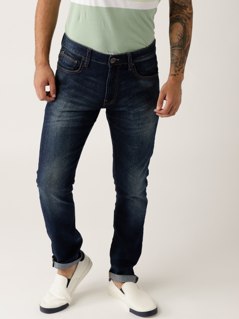 

United Colors of Benetton Men Blue Skinny Fit Mid-Rise Clean Look Stretchable Jeans