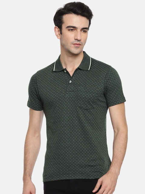 

Ruggers Men Black Printed Polo Collar T-shirt