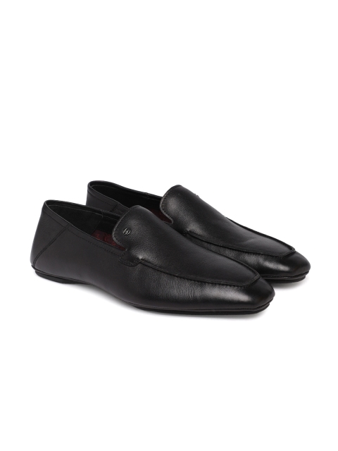 

Dune London Men Black Solid Formal Leather Slip-on Shoes