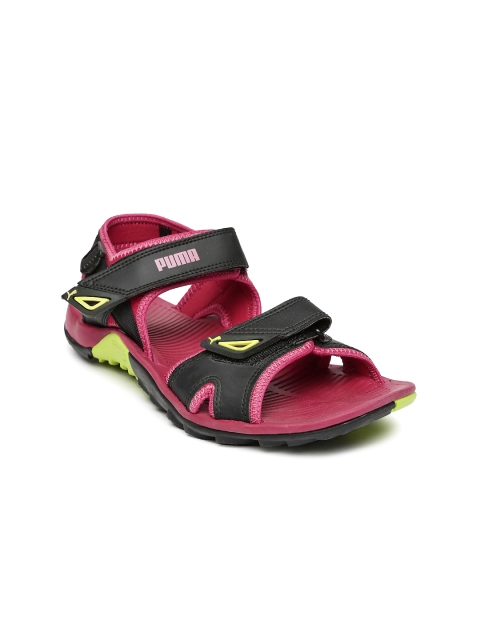 

Puma Women Black & Pink Vesta DP Sports Sandals