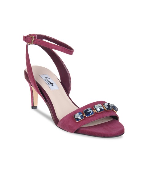 

Clarks Women Magenta Solid Heels