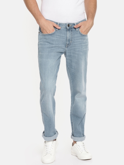 

Wrangler Men Blue Regular Fit Mid-Rise Clean Look Stretchable Jeans