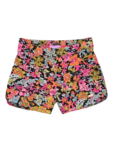 

One Friday Girls Multicoloured Printed Regular Shorts, Multi