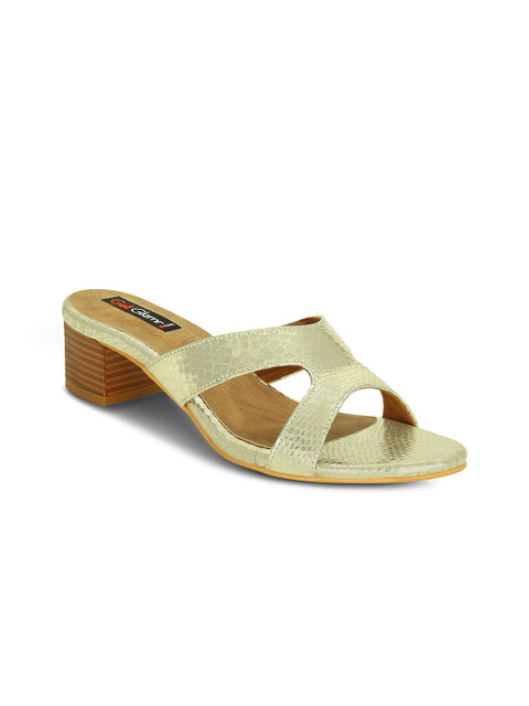 

Get Glamr Women Gold-Toned Solid Sandals
