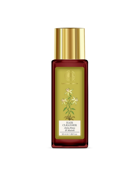 

Forest Essentials Sustainable Unisex Amla Honey Mulethi Hair Cleanser 50 ml, Brown