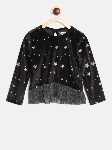 

Nauti Nati Girls Black Star Print Top