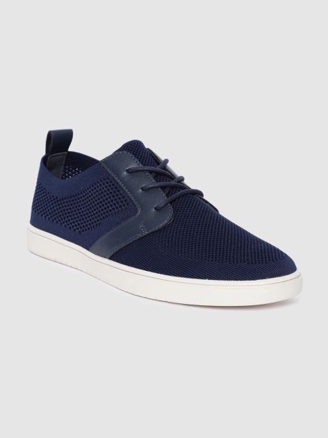 

Dune London Men Navy Blue Solid Terminal Sneakers