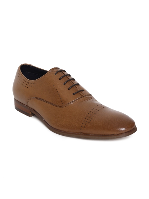 

Dune London Men Tan Brown PICKFORD Leather Formal Oxfords