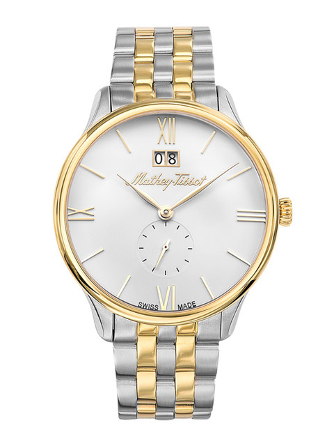 

Mathey-Tissot Swiss Made Men Edmond Metal White Dial Watch H1886MBI