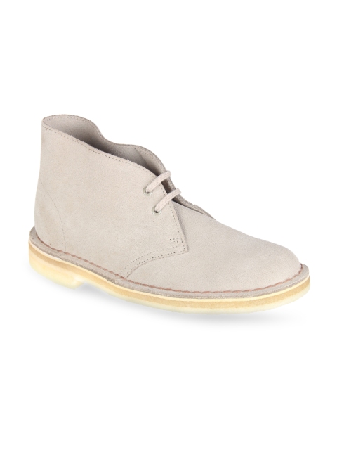 

Clarks Women Beige Suede Derbys