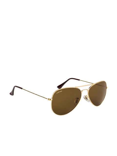 

Voyage Unisex Brown & Gold-Toned Aviator Sunglasses 3026MG2384