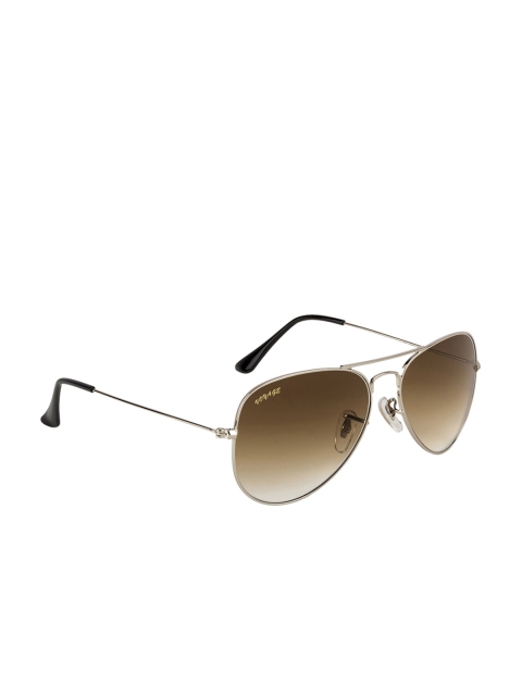 

Voyage Unisex Brown & Silver-Toned Aviator Sunglasses 3026MG2386