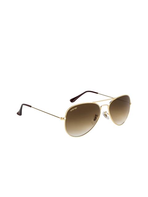 

Voyage Unisex Brown & Gold-Toned Aviator Sunglasses 3025MG2368