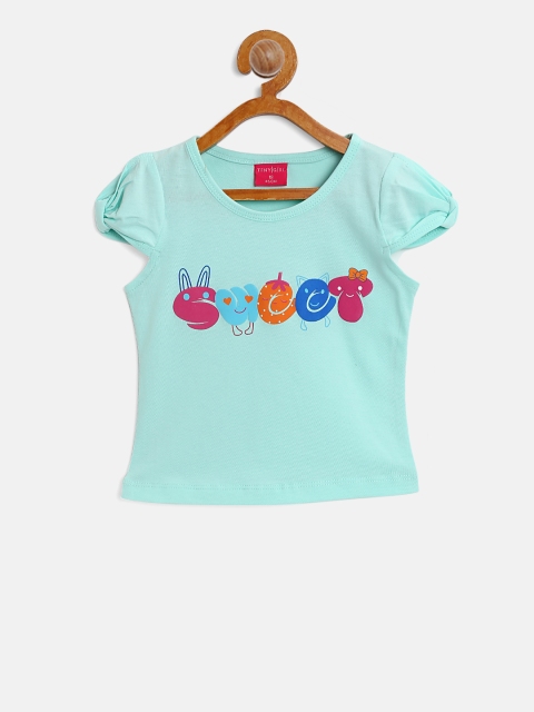 

Tiny Girl Mint Green Printed Top