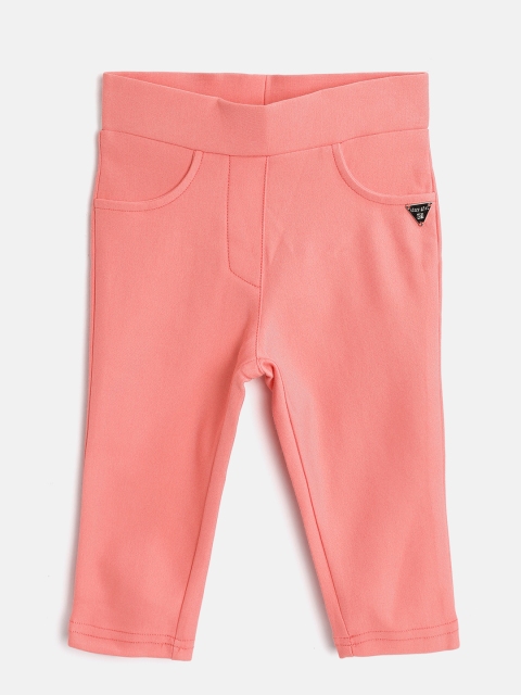 

Tiny Girl Pink Solid Treggings