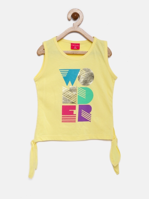 

Tiny Girl Yellow Printed Top