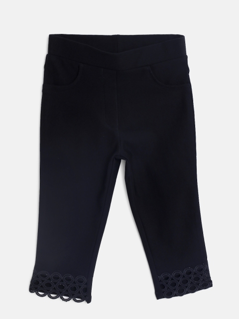 

Tiny Girl Navy Cropped Treggings, Navy blue