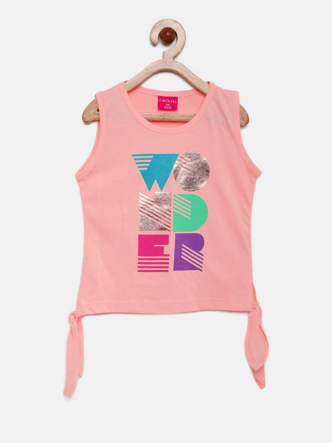 

Tiny Girl Girls Pink Printed Top