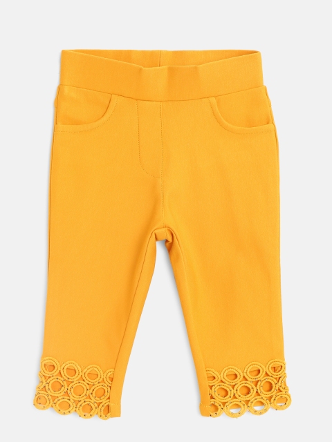 

Tiny Girl Mustard Yellow Cropped Treggings