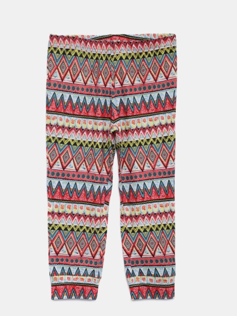 

Tiny Girl Multicoloured Regular Fit Printed Leggings, Multi