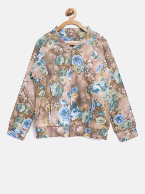 

Tiny Girl Dusty Pink & Blue Floral Print Tailored Jacket