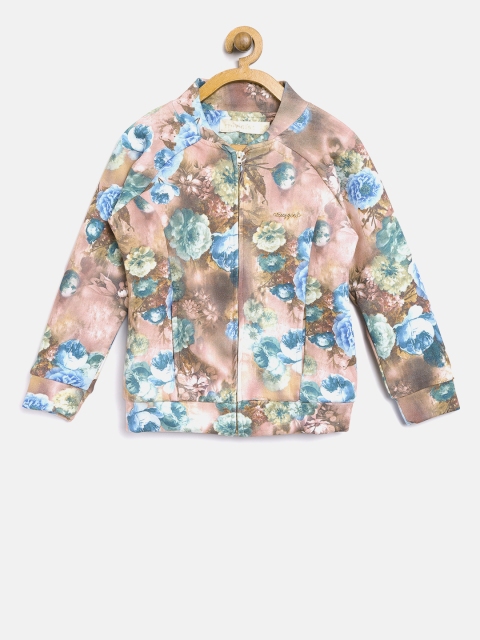 

Tiny Girl Dusty Pink & Blue Floral Print Tailored Jacket