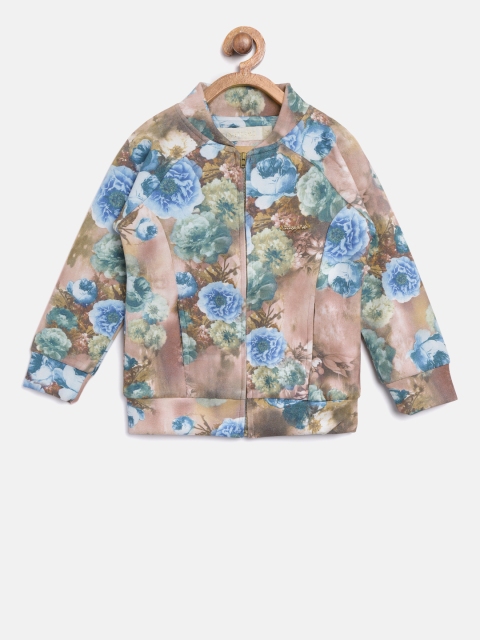 

Tiny Girl Dusty Pink & Blue Floral Print Tailored Jacket