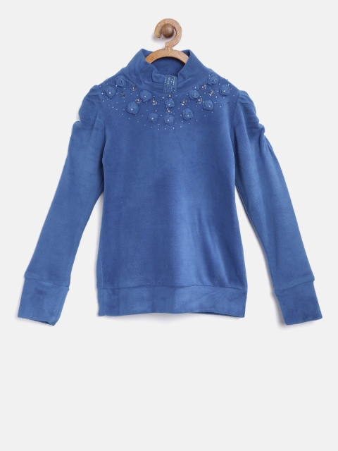 

Tiny Girl Blue Solid Top