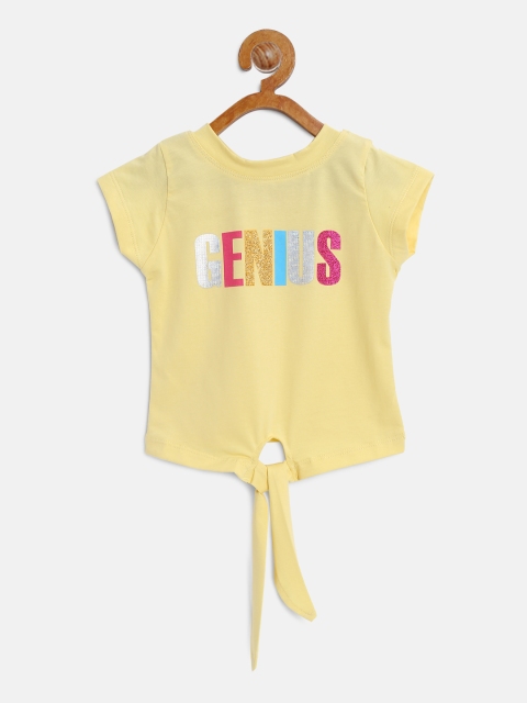 

Tiny Girl Yellow Printed Top