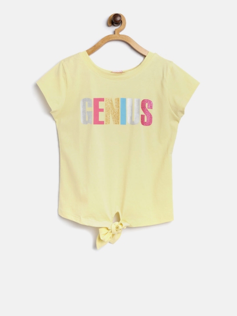 

Tiny Girl Yellow Printed Top