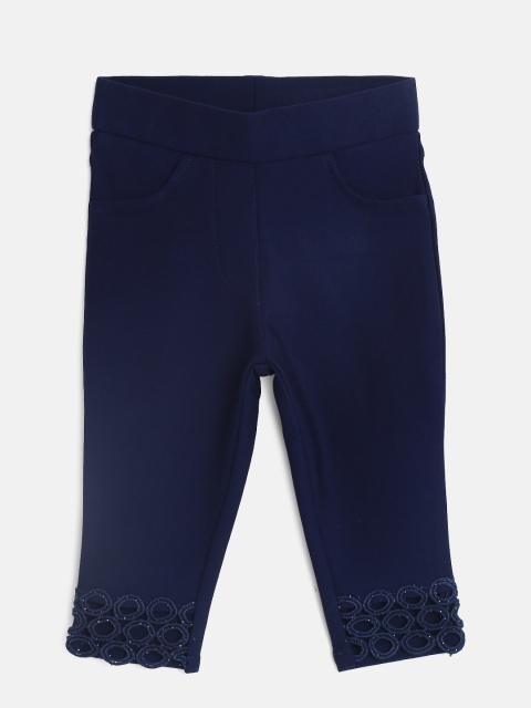 

Tiny Girl Navy Blue Cropped Treggings