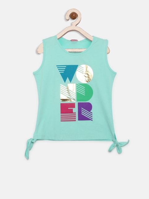 

Tiny Girl Mint Green Printed Top