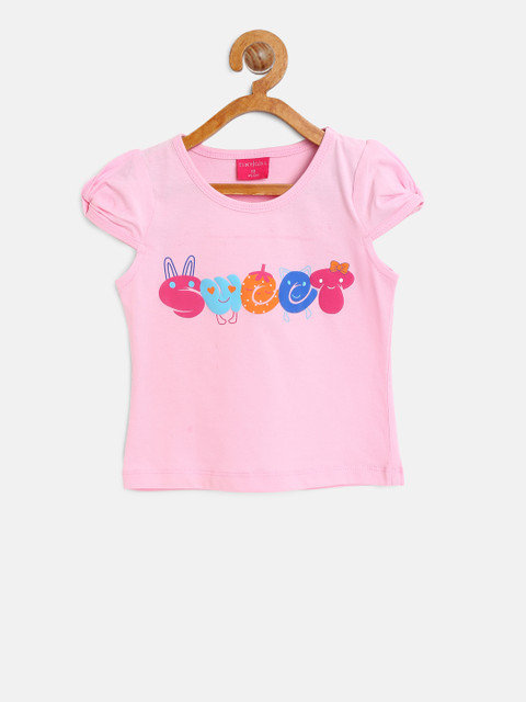 

Tiny Girl Pink Printed Top
