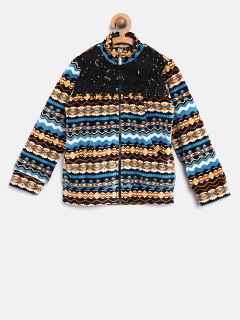 

Tiny Girl Black & Blue Printed Sweatshirt