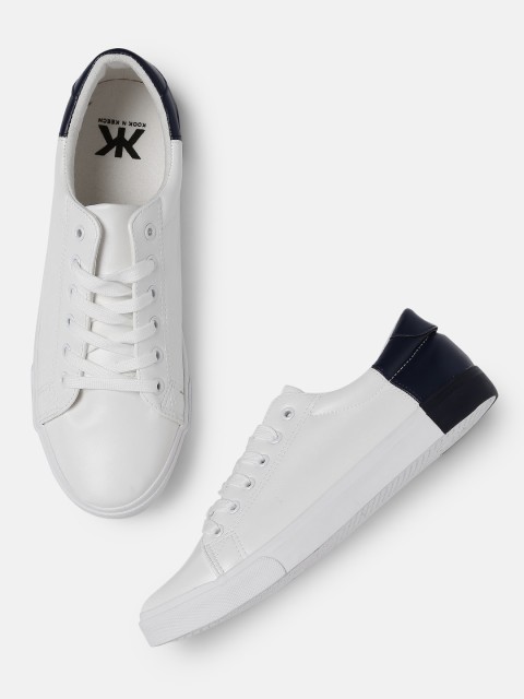 

Kook N Keech Men Solid White Sneakers