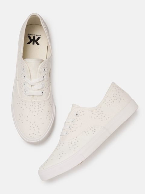 

Kook N Keech Men Off-White Sneakers