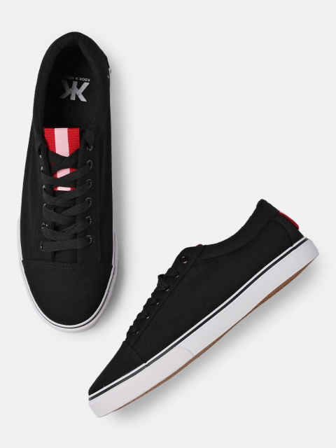 

Kook N Keech Men Solid Black Sneakers