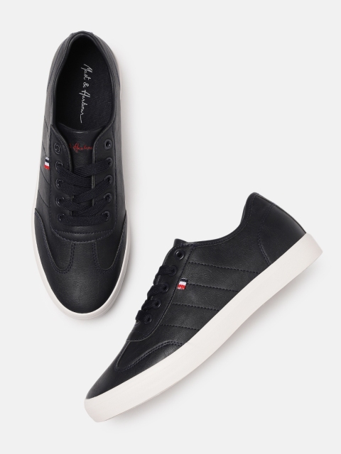 

Mast & Harbour Men Navy Blue Solid Sneakers