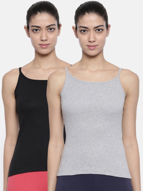 

Bitz Women Pack of 2 Camisoles ECM001com3, Black