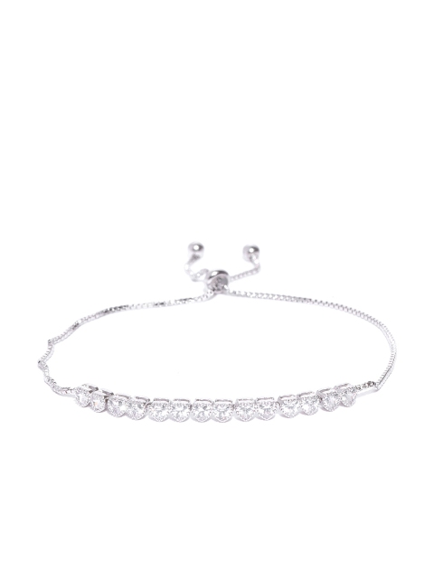 

Jewels Galaxy Silver-Plated Handcrafted Link Bracelet