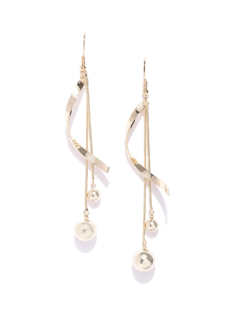 

Jewels Galaxy Gold-Plated Handcrafted Contemporary Drop Earrings