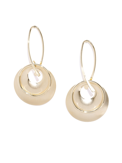 

Jewels Galaxy Gold-Plated Handcrafted Circular Drop Earrings