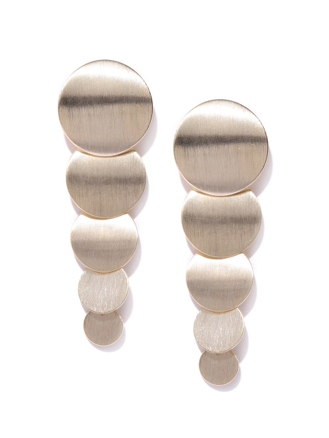 

Jewels Galaxy Gold-Plated Handcrafted Contemporary Drop Earrings