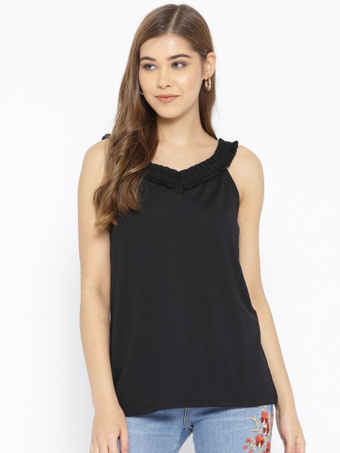 

ESPRIT Women Black Solid Top